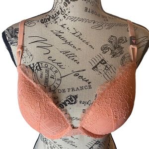 Sexy Tee Plaid Party Foil Push-Up Bra in 32DD